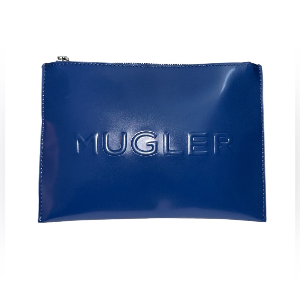 MUGLER Angel Elixir Smooth Faux Leather Toiletry Cosmetic Clutch/Pouch
Deep Blue